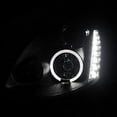 thumbnail image 4 of LED Halo Projector Headlight In Matte Black Housing Clear Lens Made For And Compatible With 2005 - 2006 Infiniti G35 4r Sedan 05 06, 4 of 7