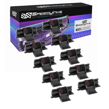 Speedy Compatible Roller Replacement for Casio IR-40 CP-13 (Black and Red  10-Pack)