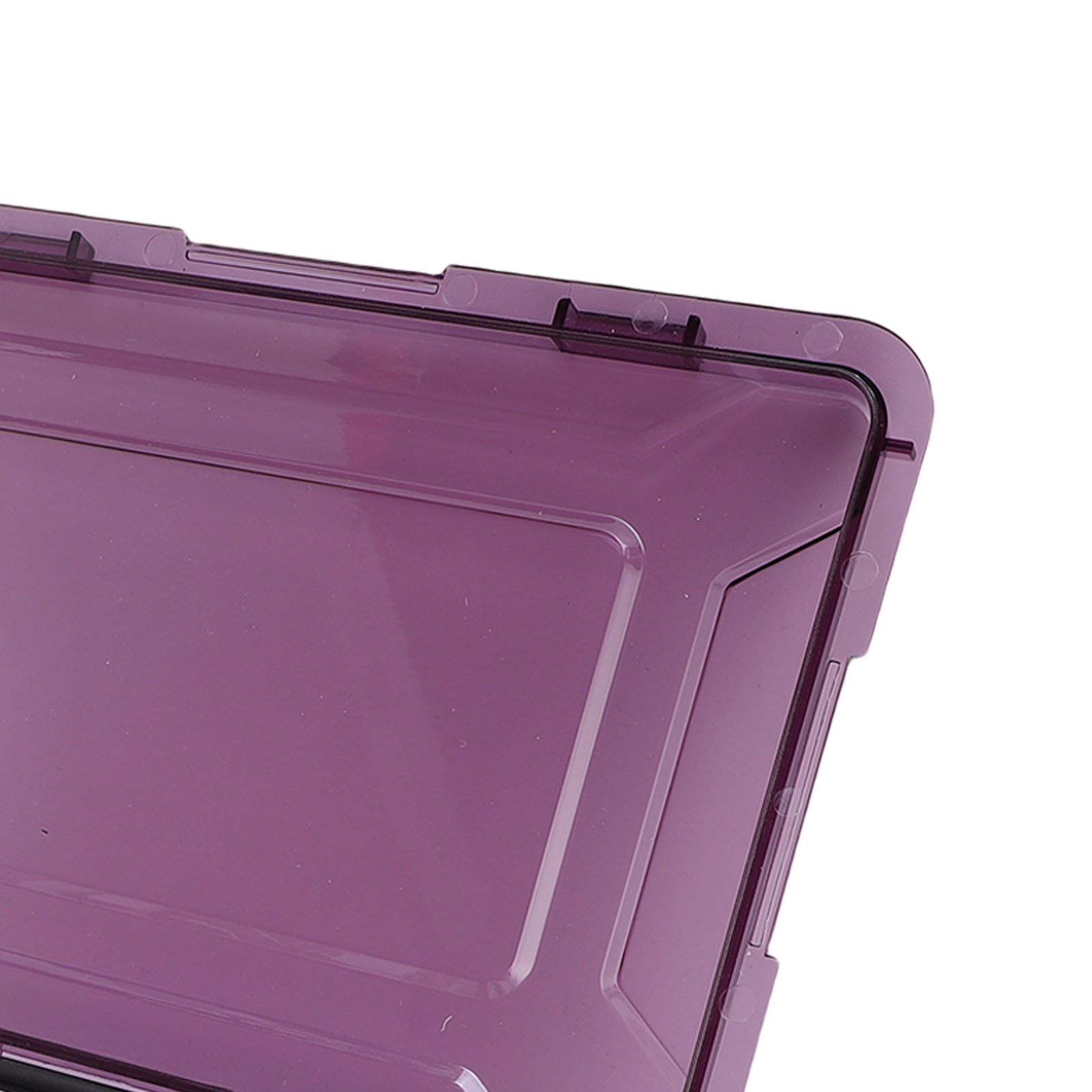 Suodoka Squid Jig Hook Storage Case Container ABS Plastic Lid Squid Bait Lure Organizer Tackle Box for Sea Fishing, 9.4 inches / 24 cm, Vibrant Pink