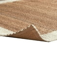 thumbnail image 3 of Lem 8 x 8 Handmade Square Area Rug, Jute Woven Texture with Ivory Border, 3 of 5