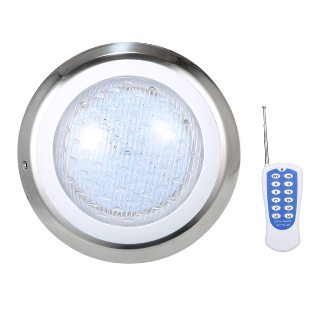 AC12V 18W LED RGB Luces de piscina 7 Cambio de color Lámpara subacuática IP68 Luz de piscina imperm Tomshoo lámpara de piscina
