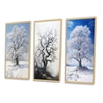 thumbnail image 3 of Designart "White Tree Winters beauty" Landscape Trees Framed Wall Art Set Of 3 - White Trees Frame Gallery Set For Office Decor, 3 of 6