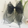 thumbnail image 6 of Non-Slip Exquisite Craftsmanship Temperament Girl Hairpin Double Mesh Bow Decor Spring Hair Clip Hair Accessories, 6 of 7