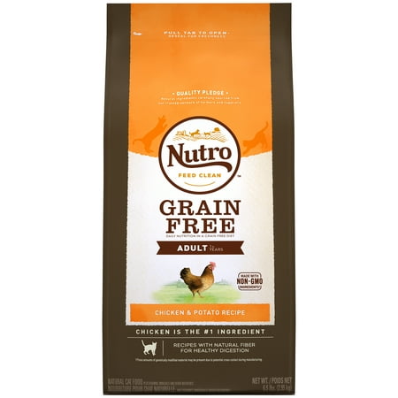 Nutro Dry Cat Food, Grain Free Chicken & Potato, 6.5 Lb