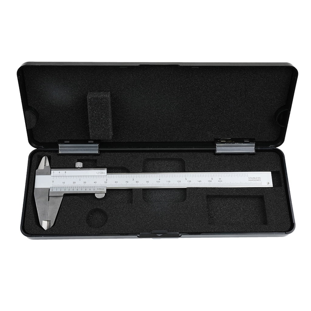 MOMOJIA 0-150mm Vernier Caliper Woodworking Ruler Measuring Tool for Depth Diameter Thickness Measurement