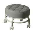 thumbnail image 2 of 360 degree Rotating Roller Stool Comfortable Sturdy Pedicure Stool Movable Mini Stool Gray, 2 of 8