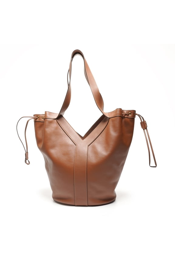 Pre-Owned Yves Saint Laurent YSL Y Hobo Tote Bag Brown