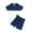 Navy, variant on Babcutegg Boys Short Shirt and Shorts Set Baby Summer T-Shirt and Pants Sets Round Neck Athletic Outfit Set Navy Size 70