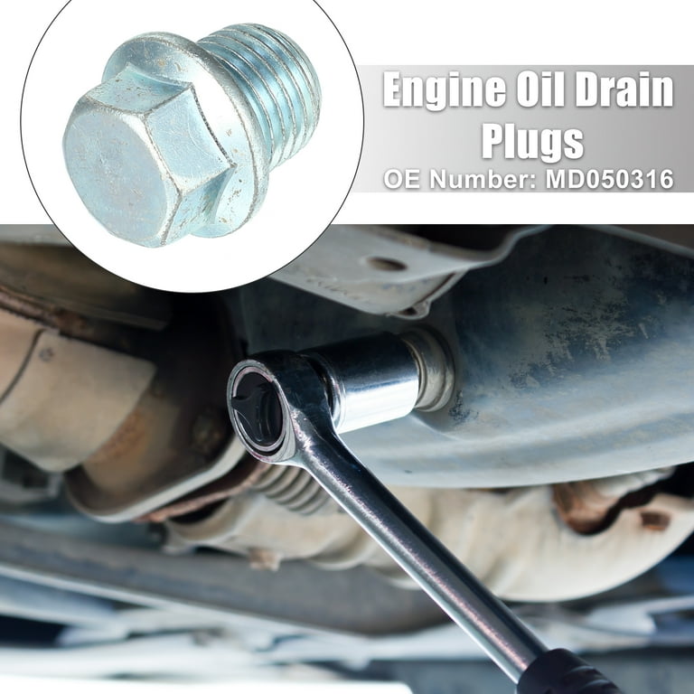 Unique Bargains 2 Set M14x1.5 Car Engine Oil Drain Plug with 