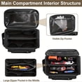 thumbnail image 6 of Heavy Duty Tool Storage Bag Multi Compartment Organizer Reinforced Pockets, Thick Padding Tool Carrier For Wrenches Hammers Power Tools Storage, For Workshop Garage Auto Repair Construction Sites, 6 of 9