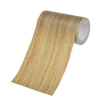 Uxcell 1-Roll Wood Grain Repair Tape, 3.9inch x 15ft Self-Adhesive Wood Floor Tape, Realistic Textured Repair [Brown]