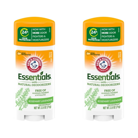 Arm & Hammer Essentials Deodorant, Fresh, 2.5 oz. Pack of 2