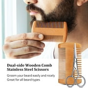 Beard Grooming Kit - Beard Growth Kit with Beard Oil Growth, Beard Balm, Beard Comb, Beard Brush, Beard Kit Mens Gifts for Birthday Husband Boyfriend Dad Brother