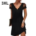 thumbnail image 5 of Vestido de Mujer Sonducket con Cuello en V Ropa de Verano Negro 3XL, 5 of 5