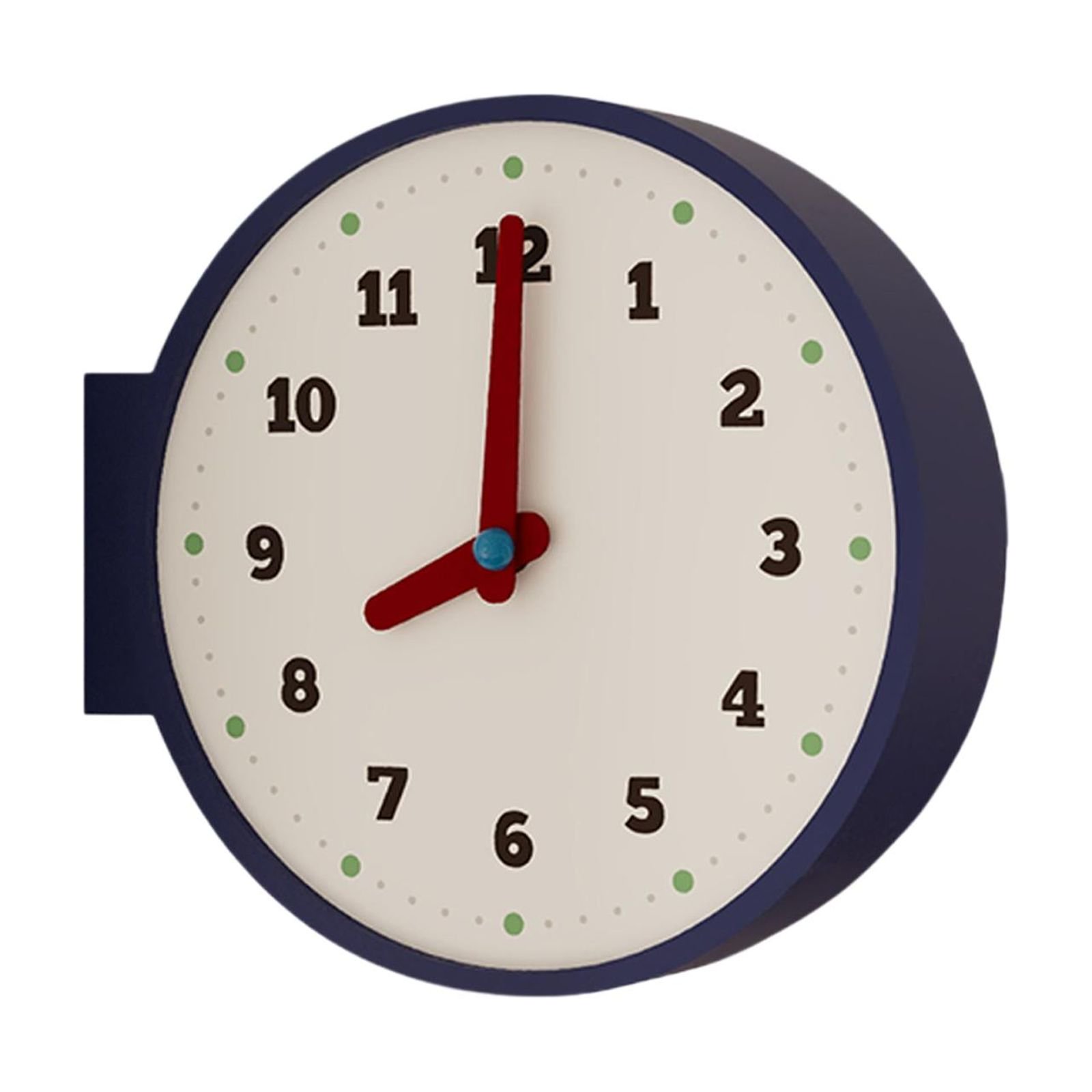 Esquirla Corner Wall Clock Double Sided Tabletop Clock Modern Decorative Resin Acrylic Quiet Movement Unique Artistic Decoration Suitable for Living Room