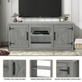 thumbnail image 4 of Rustic TV Stand for 65" TVs, Traditional Media Console with Adjustable Shelves, Spacious Storage, and Farmhouse Charm for Cozy Living Rooms and Bedrooms,Perfect Entertainment Center, White, 4 of 10