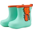thumbnail image 4 of Botas de goma para niños, niñas y niños, botas de lluvia ligeras, botas de goma antideslizantes impermeables con cordón, 4 of 6