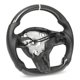 thumbnail image 2 of Volante de fibra de carbono de cuero de napa con calefacción de repuesto para Tesla Model 3 Y 2017-2023, 2 of 11