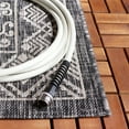 thumbnail image 2 of SAFAVIEH Courtyard Emmett Bordered Indoor/Outdoor Area Rug, Black/Beige, 8' x 11', 2 of 5