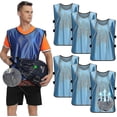 thumbnail image 1 of 6 Pack Pinnies Scrimmage Vests Jersey Compatible Soccer Basketball Hockey Adult, 1 of 5