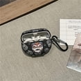 thumbnail image 3 of Case for Bose Ultra Open Earbuds(2024 Release),Cute Cartoon Cool Lion Pattern Design Headphone Cover for Bose Open Ear Wireless Earbuds with Keychain (Black), 3 of 11