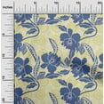 thumbnail image 2 of oneOone Cotton Cambric Blue Fabric Asian Floral Diy Clothing Quilting Fabric Print Fabric By Yard 42 Inch Wide, 2 of 4