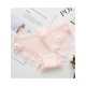 thumbnail image 3 of Bragas de color liso para mujer Hilo transpirable Algodón de tiro medio con ribete de encaje Bowknot Abanopi Rosa claro M, 3 of 5
