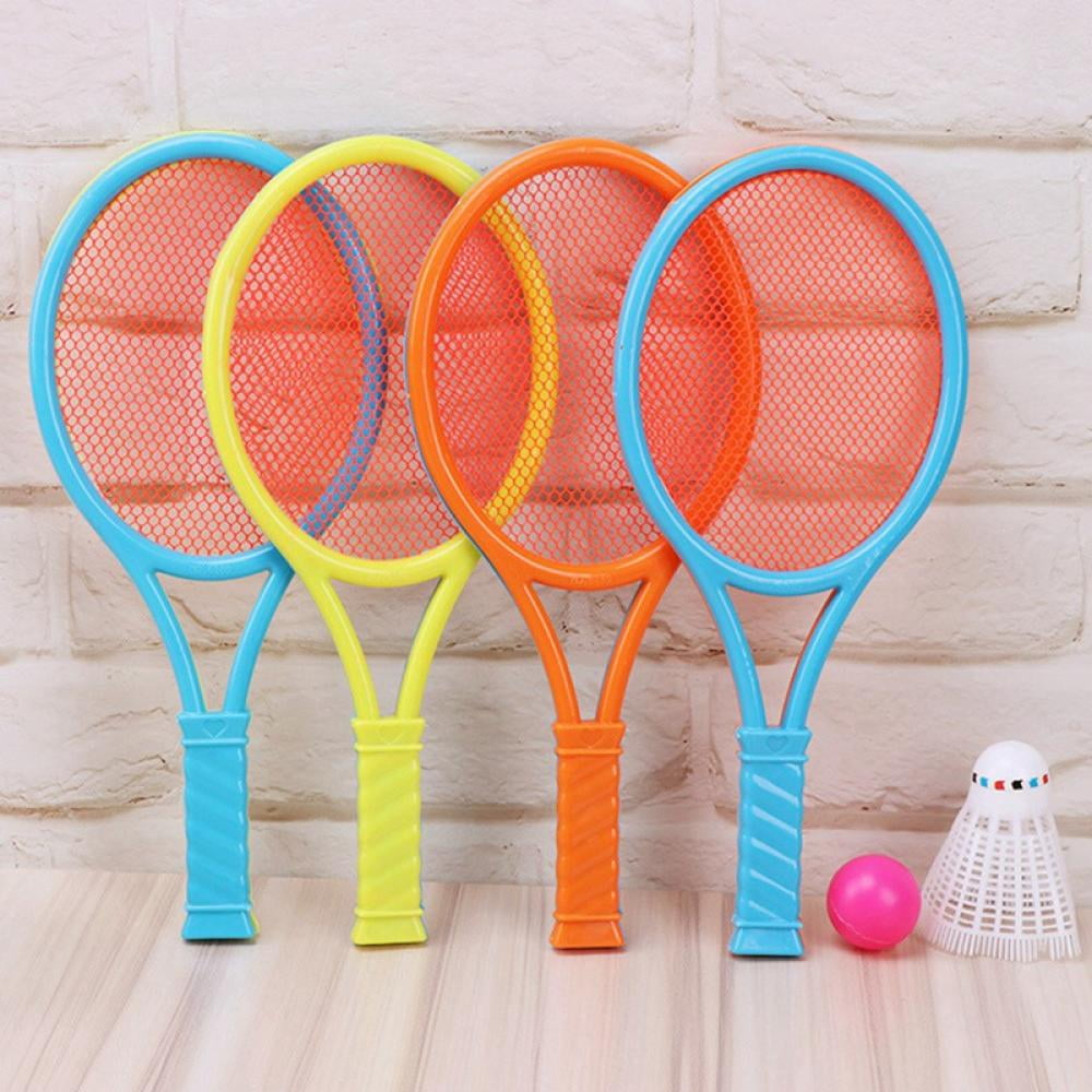 2 Players Tennis Rackets with Balls Plastic Indoor Outdoor Kids Toys Playset 