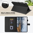 thumbnail image 4 of for Honor Pad X9 2024/Honor Pad X8A 11 inch Case, Rhombus Pattern Multiple Viewing Angles Stand Slim Folio Cover (Black), 4 of 6