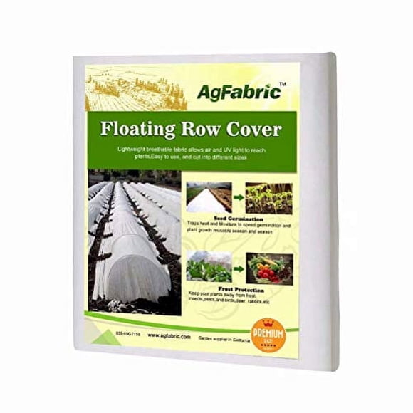Agfabric Plant Covers Freeze Protection Floating Row Covers 2.0oz 10'x30' Frost Cloth for Freeze Protection,Winter Garden Frost Cover for Plants,White