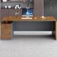 thumbnail image 4 of Computer Study Work Desk Staff Drawers Corner Modern Computer Desk Executive Office Scrivania Angolare Work Furniture HD50WD My Lux Decor Round, 4 of 13