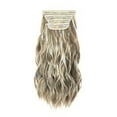 Wigs Human Hair, Long Curly Hair Wig with Water Ripple to Increase Hair
