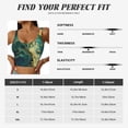 thumbnail image 5 of Balery Turquoise Golden Swirl Pattern Racerback Sports Bras for Women - Padded Seamless High Impact Support for Yoga Gym Workout Fitness-Medium, 5 of 8