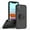 Black, variant on TJS Compatible with iPhone 11 Pro Max Case with Tempered Glass Screen Protector, 360 Degrees Rotating Metal Ring Magnetic Support Kickstand Cover (Red)