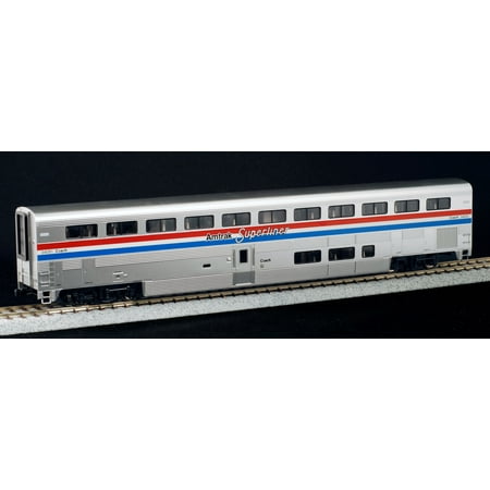 Kato USA Model Train Products Amtrak Phase III Superliner Coach Multi-Colored