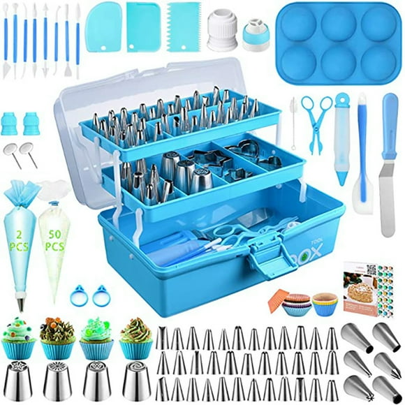 Amdohai 236pcs Cake Decorating Mouth Set Cake Decorating Tool Cupcake Decorating Kit Cookie Decorating Supplies