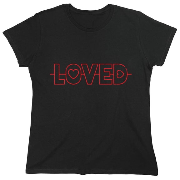 Lov*d Sarcastic Humor Novelty Funny Women's Casual Tees