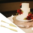 thumbnail image 4 of Juego de corte de pasteles Uxcell para bodas, juego de cuchillo y servidor de pasteles para regalo (Lattice), 4 of 5