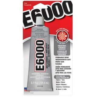 E-6000 Clear Industrial Adhesive Medium Viscosity Glue 3.7 oz. 230022 by  E6000 : : Tools & Home Improvement