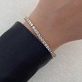 thumbnail image 5 of Diamond Tennis Bracelet | 15 Carat IGI Certified Lab Grown Diamond Bracelet Line 7" | 14K in Rose Gold | Darcy Round Tennis Bracelet | FG-VS1-VS2 Quality | Friendly Diamonds, 5 of 6