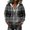 Gray, variant on Women Corduroy Half Zip Hoodie Oversized Drawstring Pullover Sweatshirt Corduroy Hooded Sweatshirt Half Zip Drawstring Hood Fashion Loose Casual Sweatshirt