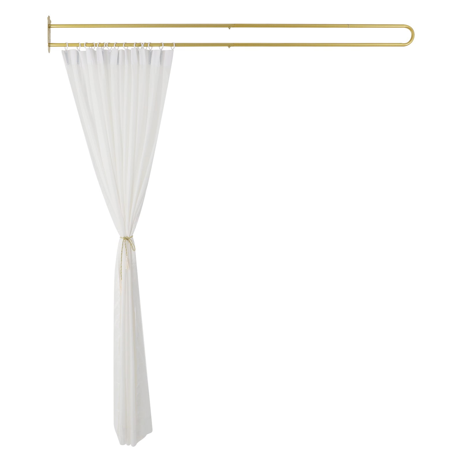Privacy Partition Curtain, Wall Mounted Curtain, Curtain Room Divider 200*22cm for Offices, Conference Rooms, Beauty Salons