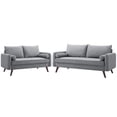 thumbnail image 1 of Mid Century Moderne 2 Pièce Canapé et Causeuse Ensemble en Gris, 1 of 11