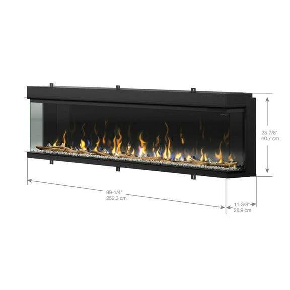 Dimplex Ignitexl® 100" Built-in Linear Electric Fireplace