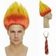 thumbnail image 1 of wonima44 GNIMEGIL Anger Wigs with Tie Cosplay Heat Miser Halloween Dress Up Anger Costume Flame Wig Orange and Yellow Fire Wig - One Size, 1 of 1