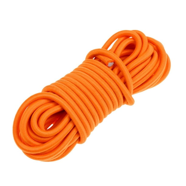 Elastic Rope Shock Cord Tie Down 5m Length 5mm Thickness - Various Colors  Orange 