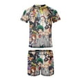 thumbnail image 5 of My Hero Academia Boys Rash Guard Set 2 Piece Swimsuits Short Sleeve Bathing Suits with Trunks, 5 of 7