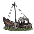 thumbnail image 1 of Beautiful Aquarium Shipwreck, 1PCS High Simulation Aquarium Resin Shipwreck, For Fish, 1 of 8