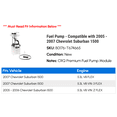 thumbnail image 2 of Fuel Pump - Compatible with 2005 - 2007 Chevy Suburban 1500 2006, 2 of 2