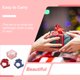 thumbnail image 5 of Advancent 12 Uds caja con lazo regalo pendientes almacenamiento joyería anillo organizador collar embalaje pequeño colgante contenedor Almacenamiento y organización del hogar rojo blanco Advancent HA079783-02, 5 of 6